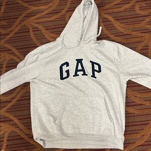 GAP Gray Hoodie with Navy Logo